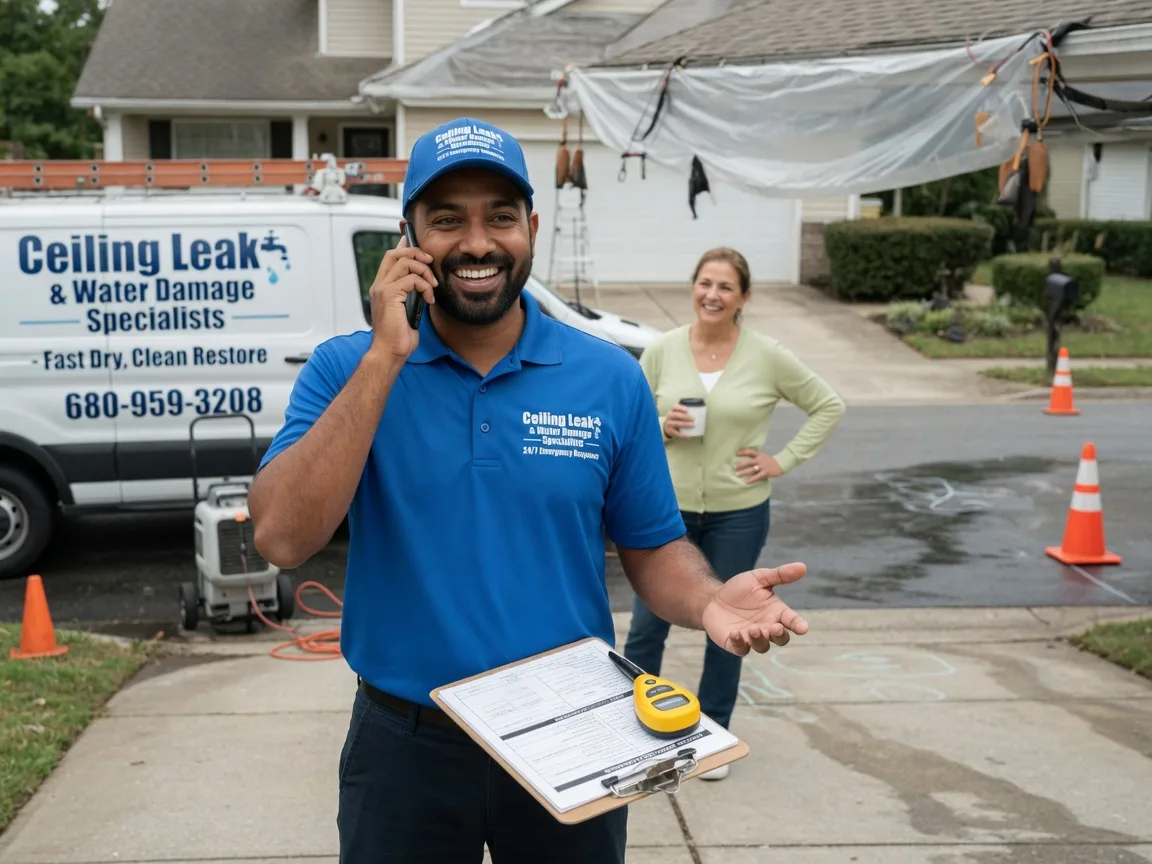 Ceiling Leak Cleanup Battle Creek, IA FAQs
